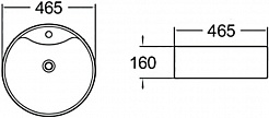 SantiLine Раковина накладная 46.5 SL-1069MB черная матовая – фотография-2